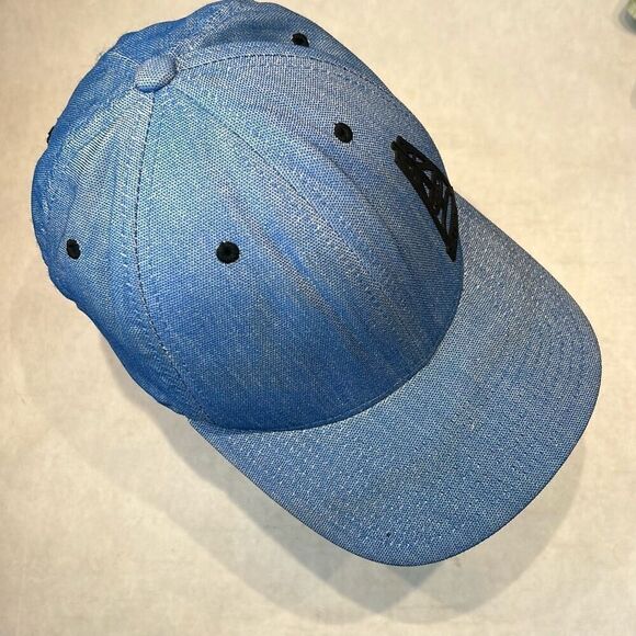 Hooey Oil Gear Blue Chambray Hat Cap FlexFit Small Medium - Picture 7 of 10
